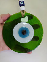 Load image into Gallery viewer, Dark Green Evil Eye Wall Hanging - Wall Hanging
