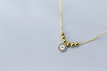 Load image into Gallery viewer, Delicate Beaded Evil Eye Silver Necklaces - NecklaceSilver
