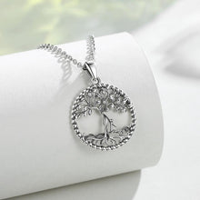 Load image into Gallery viewer, Engraved Silver Tree of Life Pendant and Necklace - NecklaceOnly Pendant
