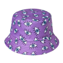 Load image into Gallery viewer, Evil Eye Bucket Hats - AccessoriesPurple
