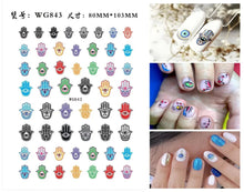 Load image into Gallery viewer, Evil Eye Nails - Evil Eye Nail Art Design Stickers - AccessoriesWG843
