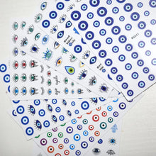 Load image into Gallery viewer, Evil Eye Nails - Evil Eye Nail Art Design Stickers - AccessoriesWG841
