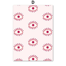 Load image into Gallery viewer, Evil Eye Posters - Series 1 - Home DecorPink Evil Eyes5.1” x 7.1”
