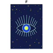 Load image into Gallery viewer, Evil Eye Posters - Series 1 - Home DecorEvil Eye with Stars5.1” x 7.1”
