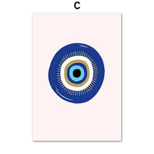 Load image into Gallery viewer, Evil Eye Posters - Series 1 - Home DecorClassic Blue Evil Eye5.1” x 7.1”
