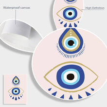 Load image into Gallery viewer, Evil Eye Posters - Series 1 - Home DecorEvil Eye with Dancing Rabbits5.1” x 7.1”
