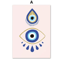 Load image into Gallery viewer, Evil Eye Posters - Series 1 - Home DecorEvil Eyes Dream Catcher5.1” x 7.1”
