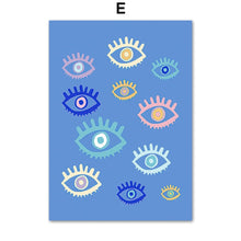 Load image into Gallery viewer, Evil Eye Posters - Series 2 - Home DecorEvil Eyes in Different Colours5.1” x 7.1”
