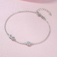 Load image into Gallery viewer, Evil Eye with Infinity Symbol Silver Bracelet - BraceletSilver
