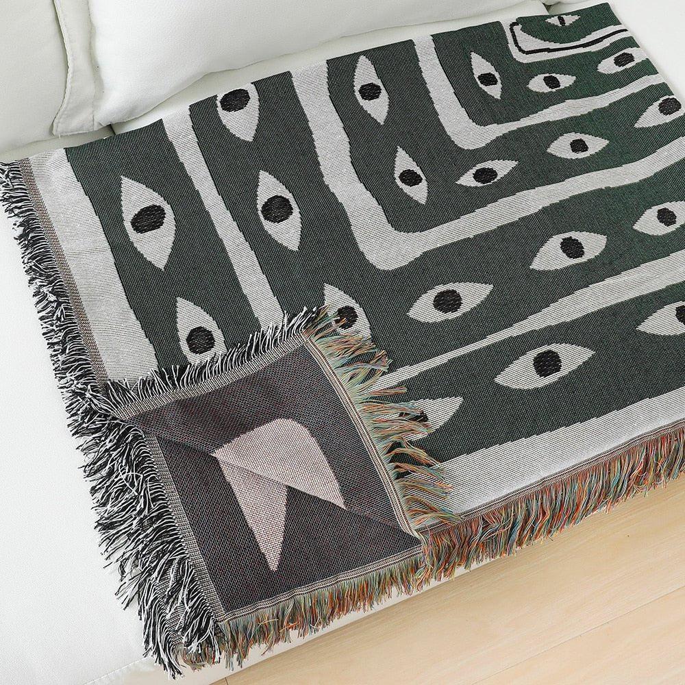 Evil Eye Casual Blankets Carpet Decoration Snake Blanket Carpet Sofa Leisure Carpet Single Tapestry cheapest Sofa Blanket Throw Blankets