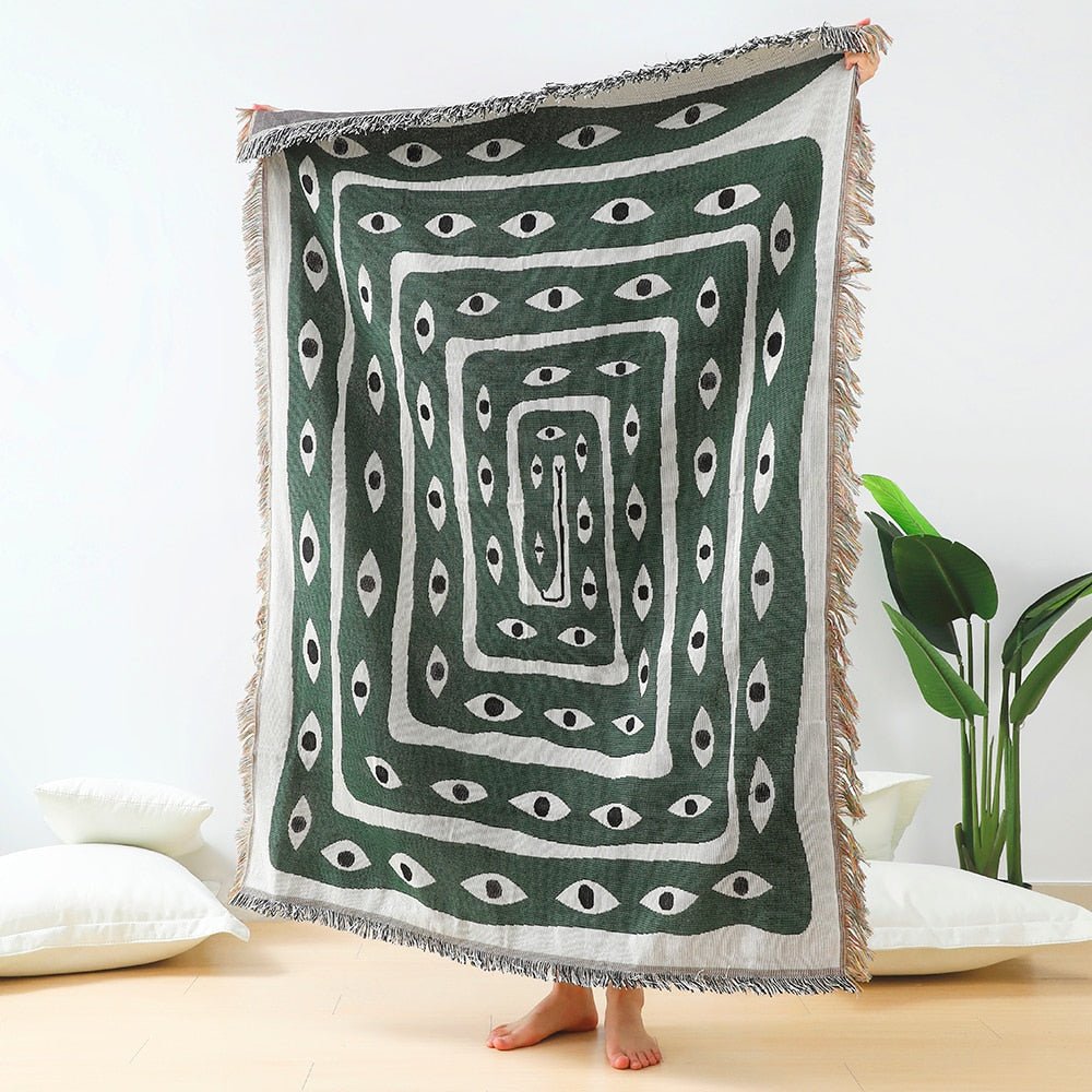 Evil Eye Casual Blankets Carpet Decoration Snake Blanket Carpet Sofa Leisure Carpet Single Tapestry cheapest Sofa Blanket Throw Blankets