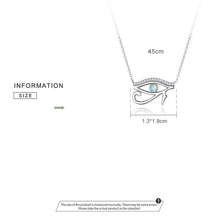 Load image into Gallery viewer, Eye of Horus Evil Eye Silver Necklace - Necklace
