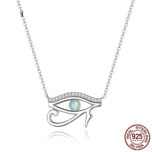 Eye of Horus Evil Eye Silver Necklace - Necklace