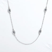 Load image into Gallery viewer, Four Evil Eyes Silver Necklaces - NecklaceRose GoldCircular Shape
