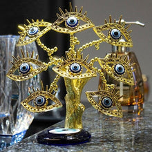 Load image into Gallery viewer, Golden Eye-Themed Evil Eye Desktop Ornament - Ornament
