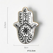 Load image into Gallery viewer, Hamsa Hand Themed Multipurpose Decorative Plate - Decorative Plate
