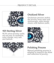 Load image into Gallery viewer, Lotus Flower with Evil Eye Silver Pendant and Necklace - NecklacePendant and Chain
