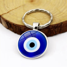 Load image into Gallery viewer, Metallic Evil Eye Amulet Keychains - 12 Designs - KeychainStyle-1
