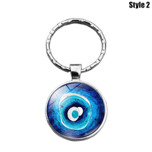 Load image into Gallery viewer, Metallic Evil Eye Amulet Keychains - 12 Designs - KeychainStyle-2

