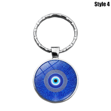 Load image into Gallery viewer, Metallic Evil Eye Amulet Keychains - 12 Designs - KeychainStyle-4
