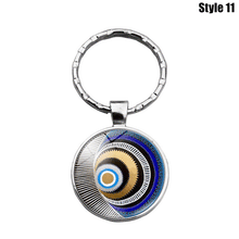 Load image into Gallery viewer, Metallic Evil Eye Amulet Keychains - 12 Designs - KeychainStyle-11
