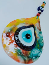 Load image into Gallery viewer, Multicolor Kaleidoscopic Evil Eye Wall Hangings - Wall HangingWaterdrop2022
