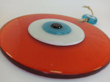 Load image into Gallery viewer, Orange Evil Eye Wall Hanging - Wall Hanging
