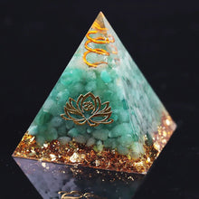 Load image into Gallery viewer, Orgone Pyramid with Luckiest Adventurine - Home Decor5 cm or 1.96&quot; inches
