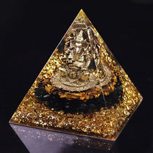 Load image into Gallery viewer, Orgone Pyramid with Lucky Lord Ganesha - Home Decor8 cm or 3.15&quot; inches

