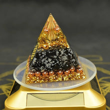 Load image into Gallery viewer, Orgonite Pyramid with Powerful Black Obsidian - Home Decor

