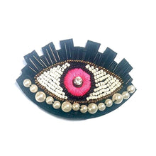 Load image into Gallery viewer, Pink Evil Eye DIY Sew-On Patch - AccessoriesPink
