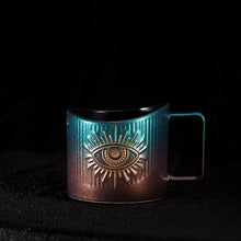 Load image into Gallery viewer, Protective Evil Eye Large Porcelain Mugs - MugDark Blue
