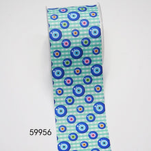 Load image into Gallery viewer, Protective Evil Eye Ribbons - 6 Designs - Ribbon59956Small - Satin Fabric
