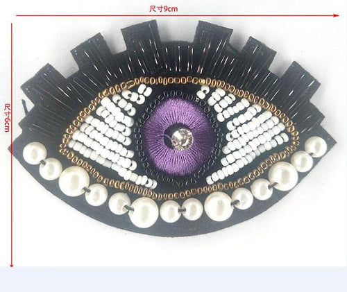 Purple Evil Eye DIY Sew-On Patch - AccessoriesPurple