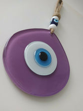 Load image into Gallery viewer, Purple Evil Eye Wall Hangings - Wall HangingLight Purple - Waterdrop Shape
