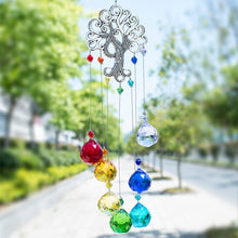 Load image into Gallery viewer, Tree of Life Wall Hanging with Multicolor Suncatcher Crystals - Wall HangingStyle 2
