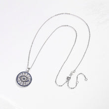 Load image into Gallery viewer, Turkish Evil Eye Silver Necklace - Necklace
