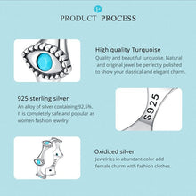 Load image into Gallery viewer, Turquoise Evil Eyes Finger Wrap Ring - Ring6
