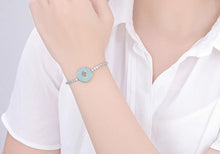 Load image into Gallery viewer, Turquoise Stone Studded Hamsa Hand Bracelet - BraceletSmall Hamsa
