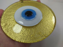Load image into Gallery viewer, Yellow / Gold Evil Eye Wall Hangings - Wall HangingYellow with Yellow Eye
