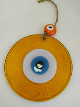 Load image into Gallery viewer, Yellow / Gold Evil Eye Wall Hangings - Wall HangingYellow with Yellow Eye
