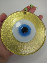 Load image into Gallery viewer, Yellow / Gold Evil Eye Wall Hangings - Wall HangingGolden
